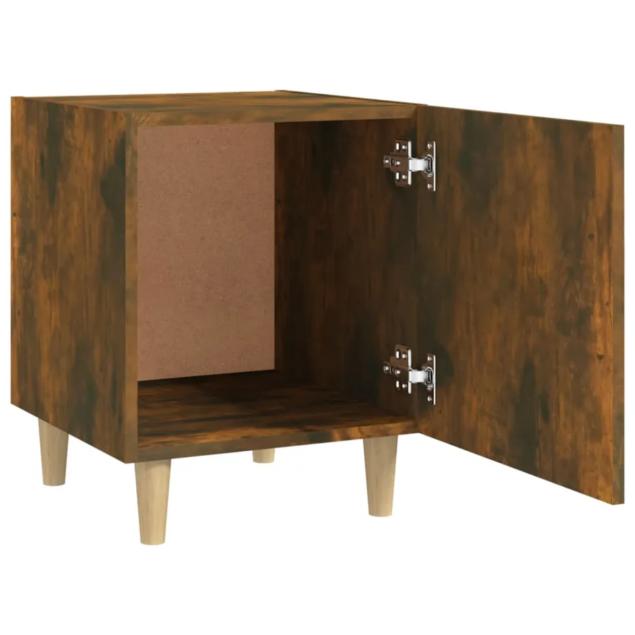 Table de chevet Chêne fumé Bois d'ingénierie - 5
