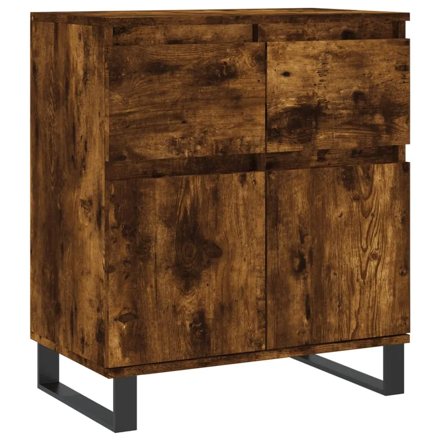 Buffet Chêne fumé 60x35x70 cm Bois d'ingénierie - 2