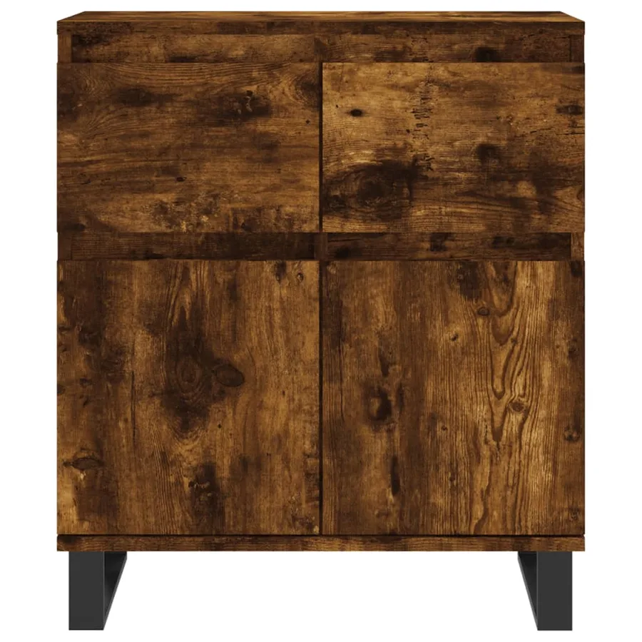 Buffet Chêne fumé 60x35x70 cm Bois d'ingénierie - 5
