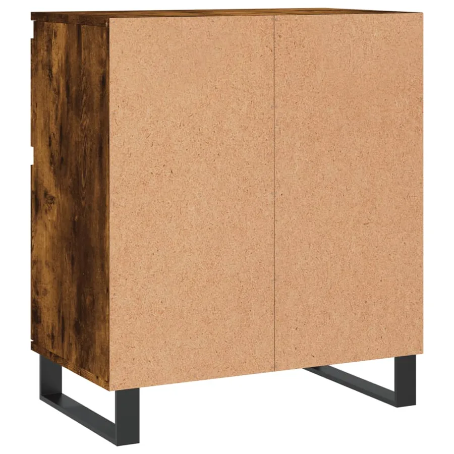 Buffet Chêne fumé 60x35x70 cm Bois d'ingénierie - 8