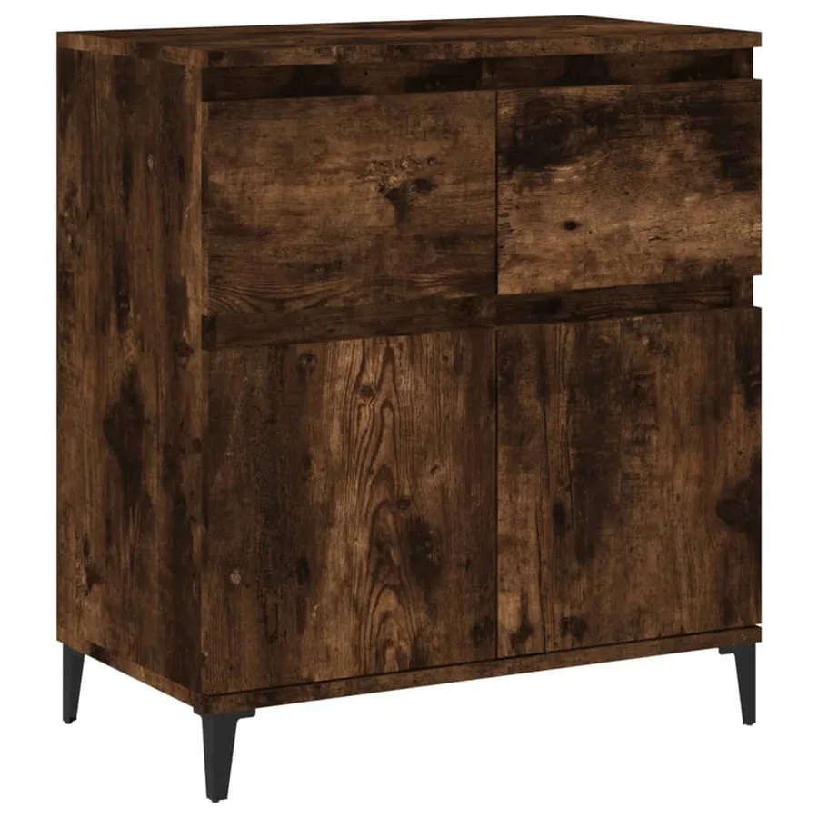 Buffet Chêne fumé 60x35x70 cm Bois d'ingénierie - 2