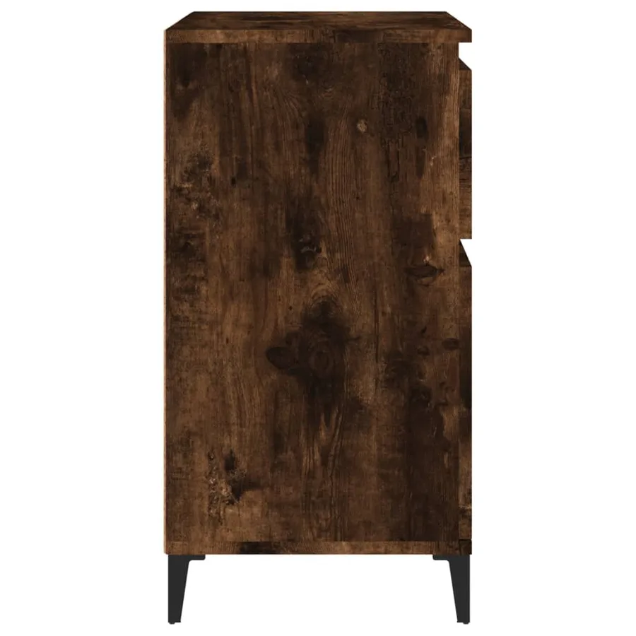 Buffet Chêne fumé 60x35x70 cm Bois d'ingénierie - 8