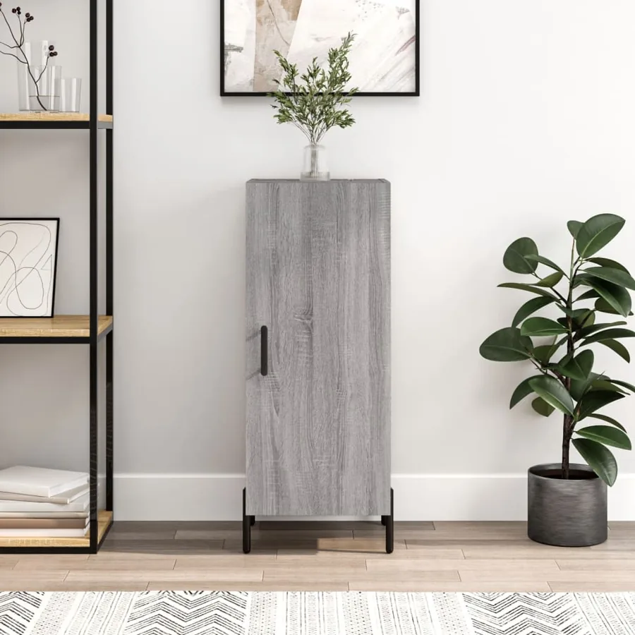 Buffet Sonoma gris 34,5x34x90 cm Bois d'ingénierie