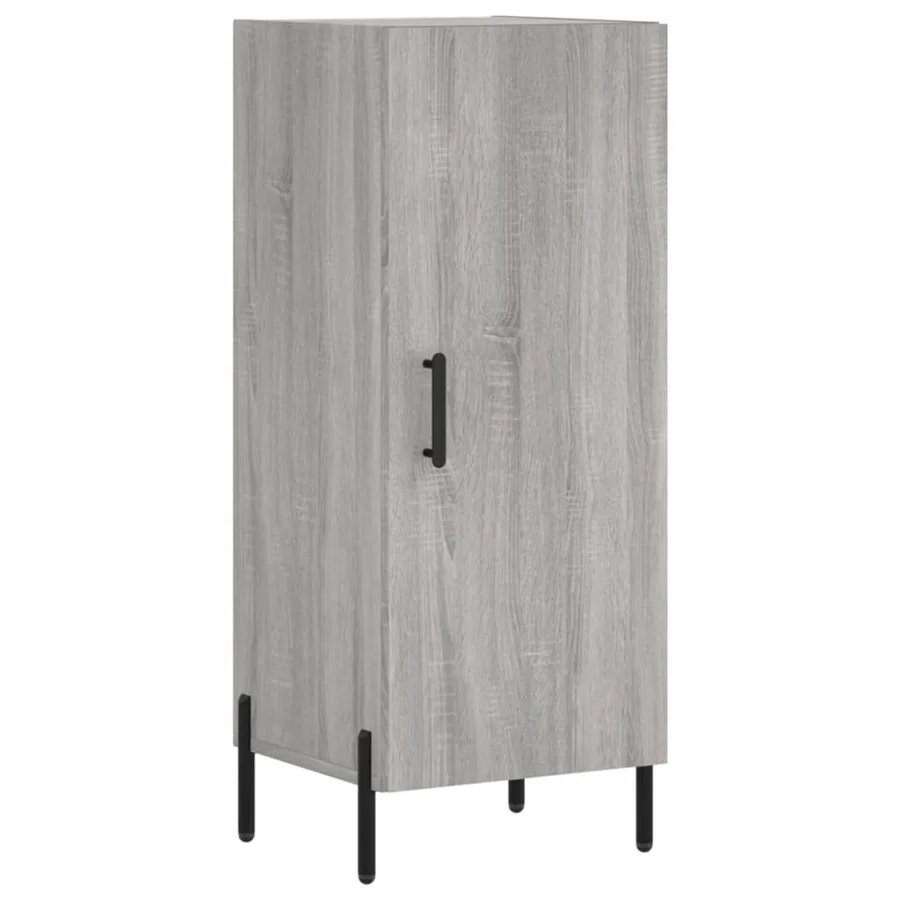 Buffet Sonoma gris 34,5x34x90 cm Bois d'ingénierie - 2