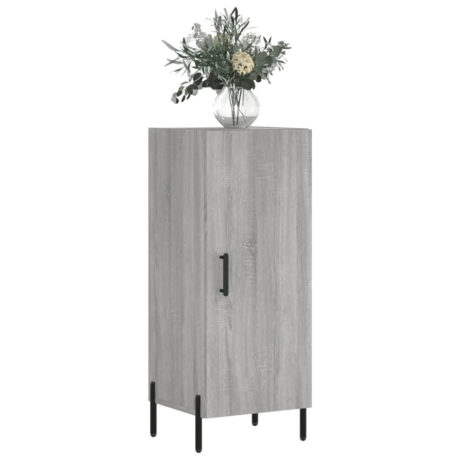 Buffet Sonoma gris 34,5x34x90 cm Bois d'ingénierie - 3