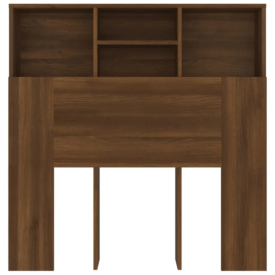 Armoire de tête de lit Chêne marron 100x19x103,5 cm - 4