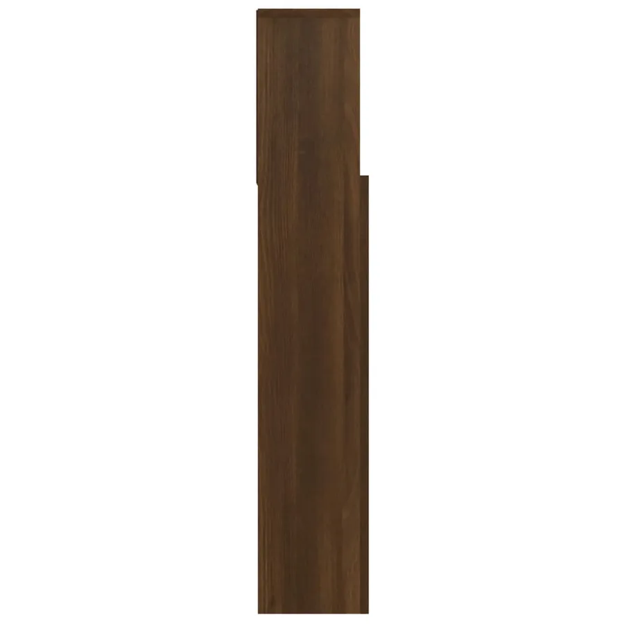 Armoire de tête de lit Chêne marron 100x19x103,5 cm - 5