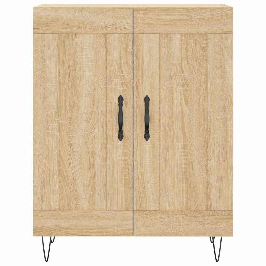 Buffet chêne sonoma 69,5x34x90 cm bois d'ingénierie - 6