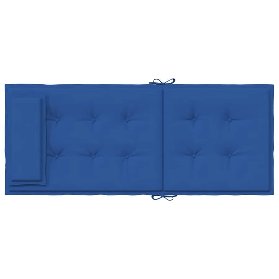 Coussins de chaise à dossier haut lot de 6 bleu royal - 7