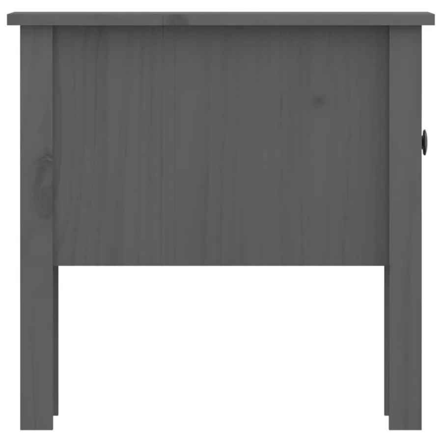 Table d'appoint Gris 50x50x49 cm Bois massif de pin - 8