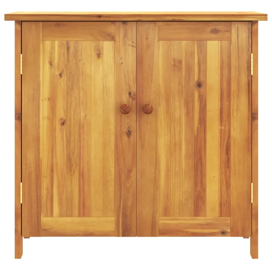 Armoire de jardin 75x35x70 cm bois massif d'acacia - 4