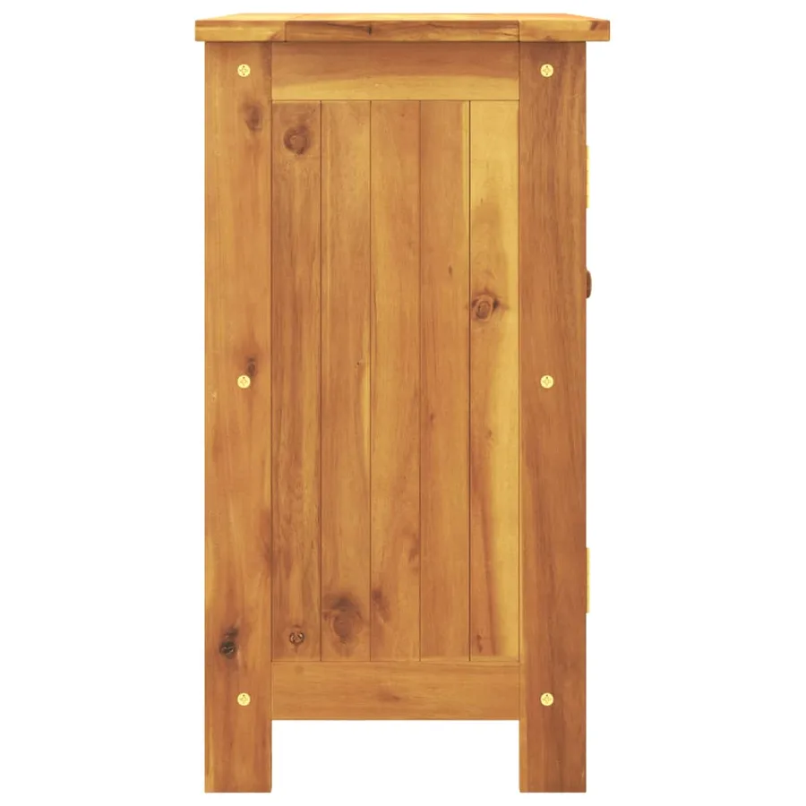 Armoire de jardin 75x35x70 cm bois massif d'acacia - 5