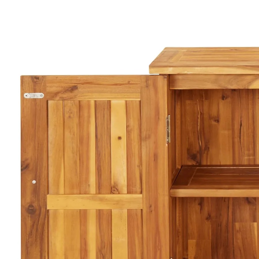 Armoire de jardin 75x35x70 cm bois massif d'acacia - 9