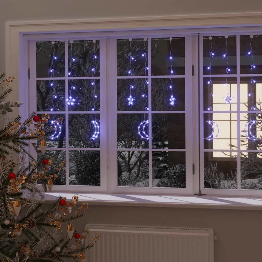 Guirlande lumineuse étoile et lune avec télécommande 345 LED