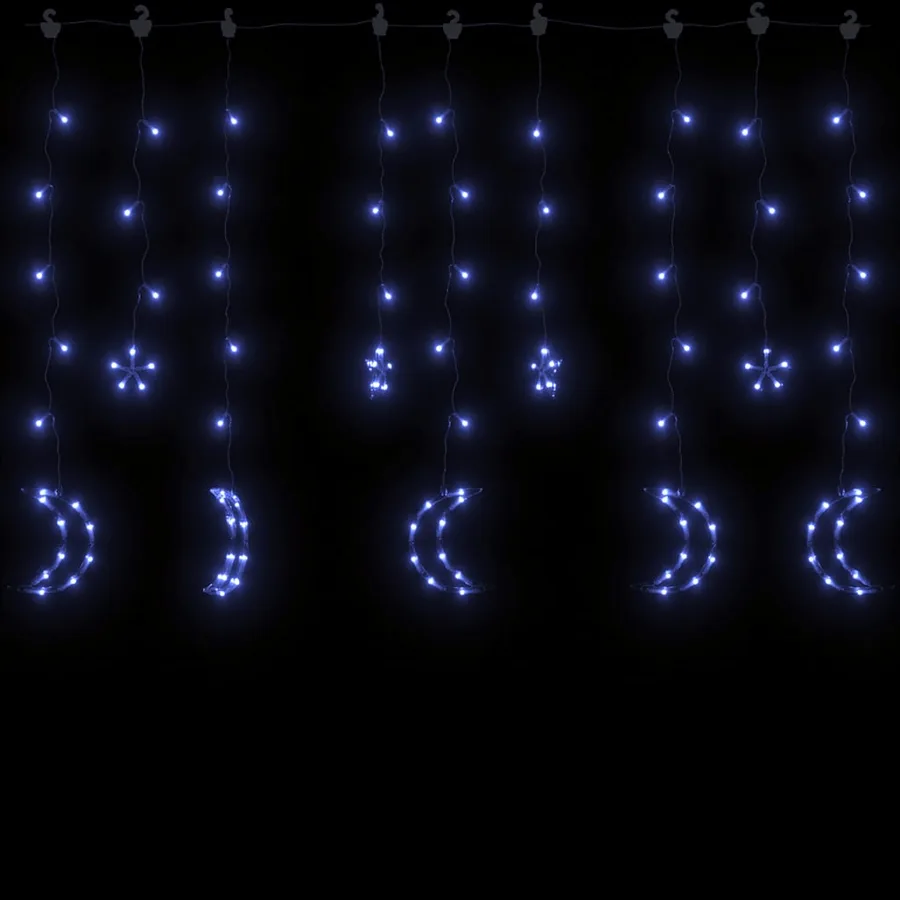 Guirlande lumineuse étoile et lune avec télécommande 345 LED - 3