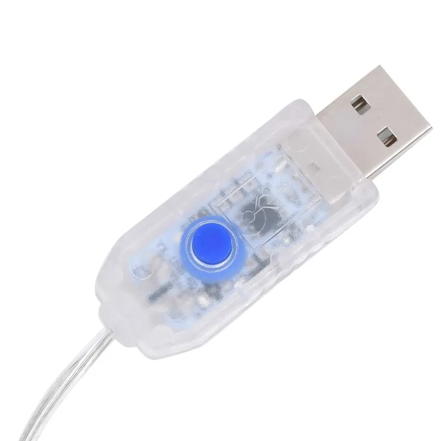 Guirlande lumineuse étoile et lune avec télécommande 345 LED - 6