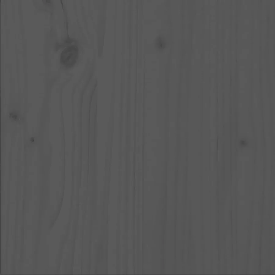 Cadre de lit sans matelas gris bois de pin massif 90x200 cm - 7