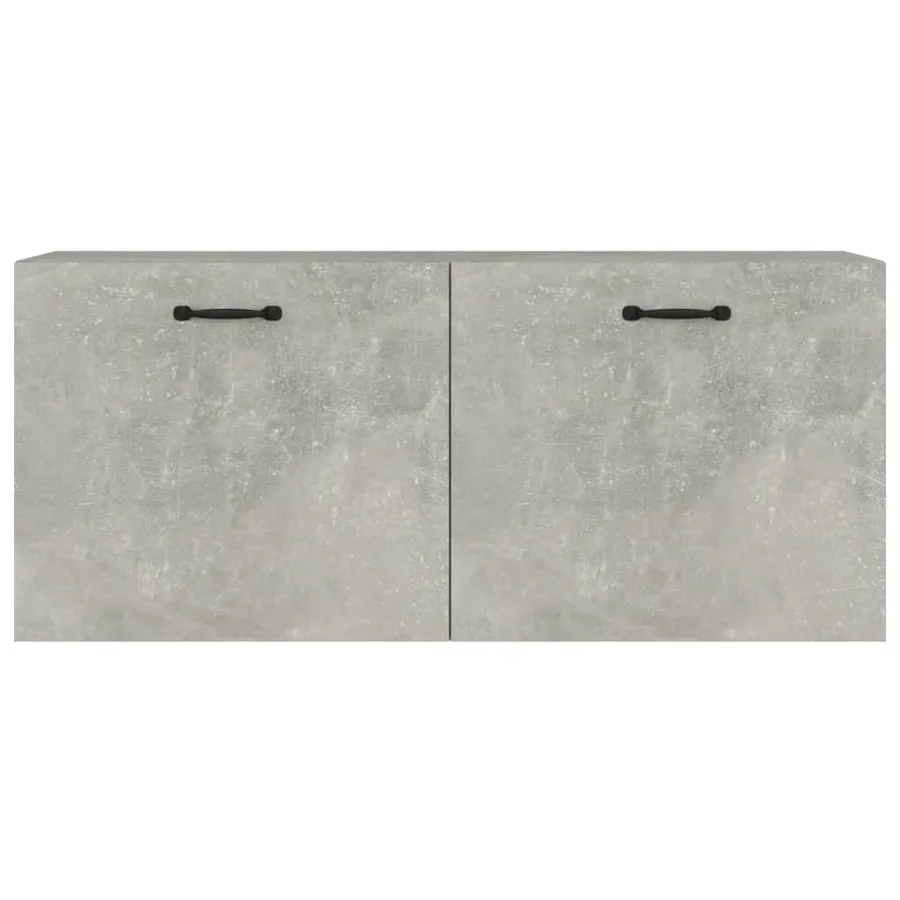 Armoire murale gris béton 80x36,5x35 cm bois d'ingénierie - 5