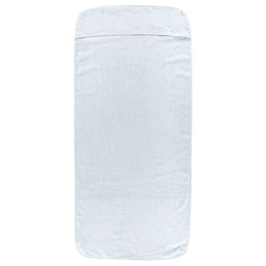 Serviettes de plage 6 pcs blanc 60x135 cm tissu 400 GSM - 4