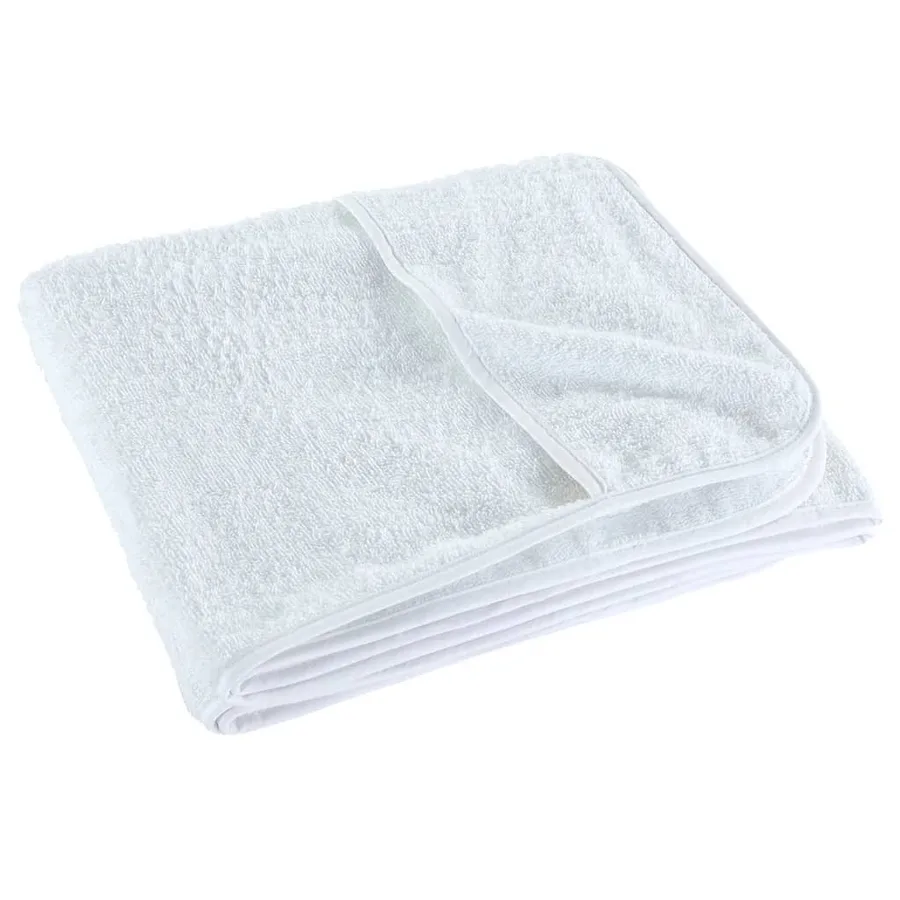 Serviettes de plage 6 pcs blanc 60x135 cm tissu 400 GSM - 5