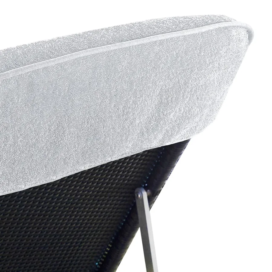 Serviettes de plage 6 pcs blanc 60x135 cm tissu 400 GSM - 7