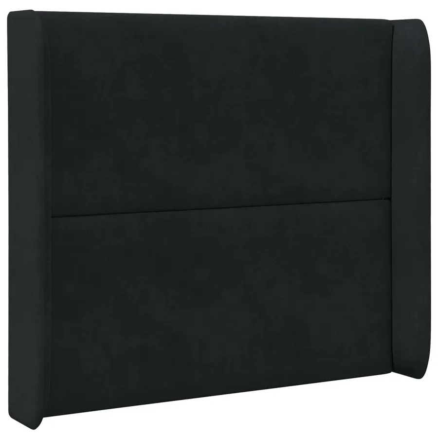 Oreille de tête de lit Noir 80 x 16 x 4 cm Velours - 3