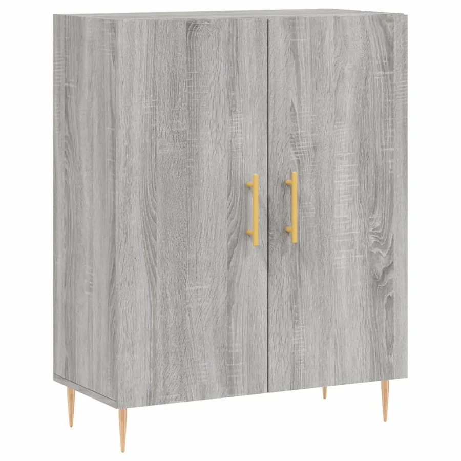 Buffet sonoma gris 69,5x34x90 cm bois d'ingénierie - 2