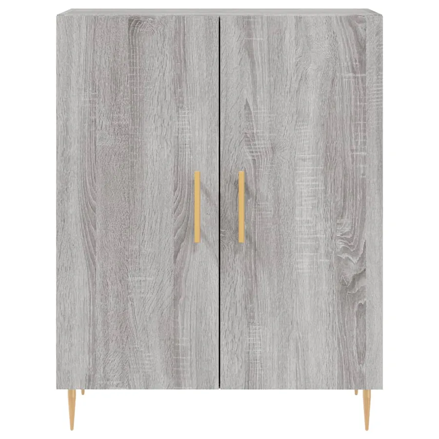 Buffet sonoma gris 69,5x34x90 cm bois d'ingénierie - 5