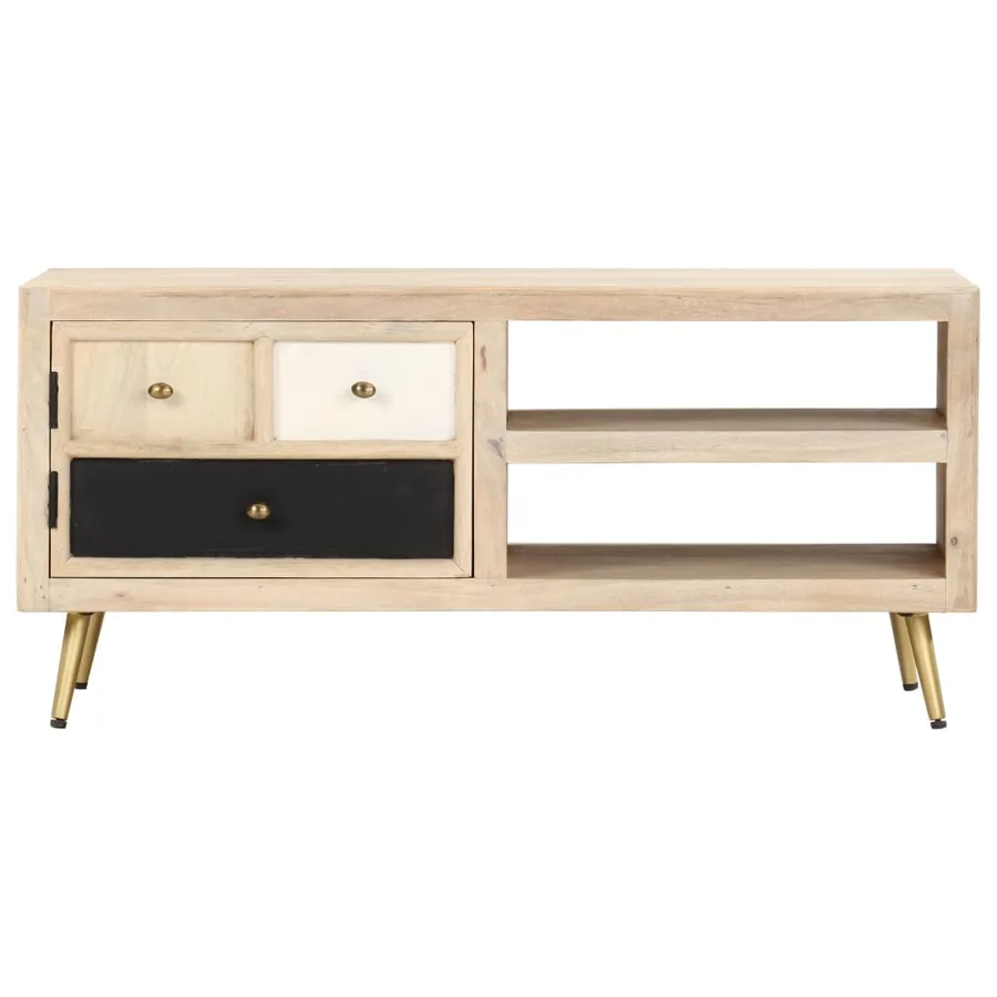 Table basse 90x45x40 cm Bois de manguier massif - 2