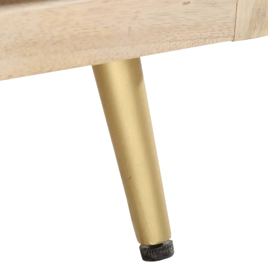 Table basse 90x45x40 cm Bois de manguier massif - 5