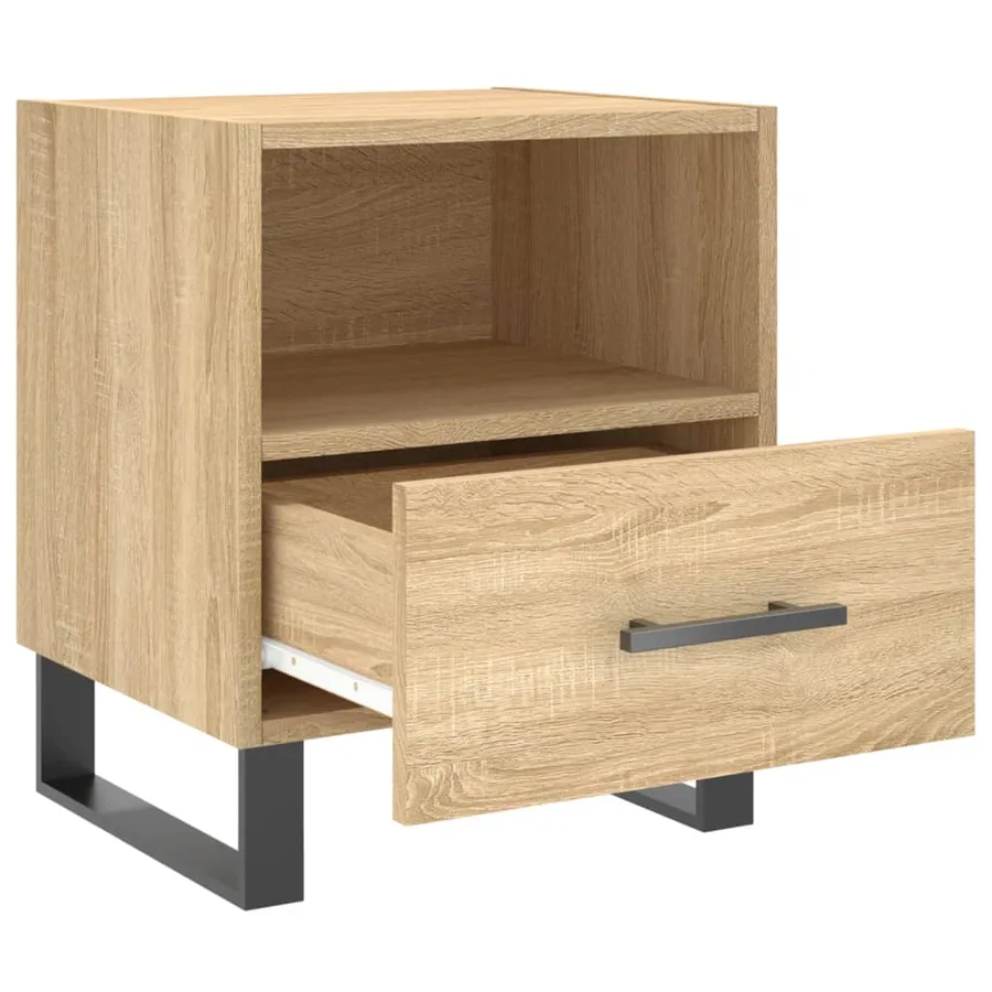 Table de chevet chêne sonoma 40x35x47,5 cm bois d’ingénierie - 3