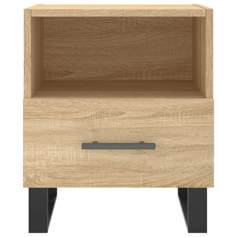 Table de chevet chêne sonoma 40x35x47,5 cm bois d’ingénierie - 4