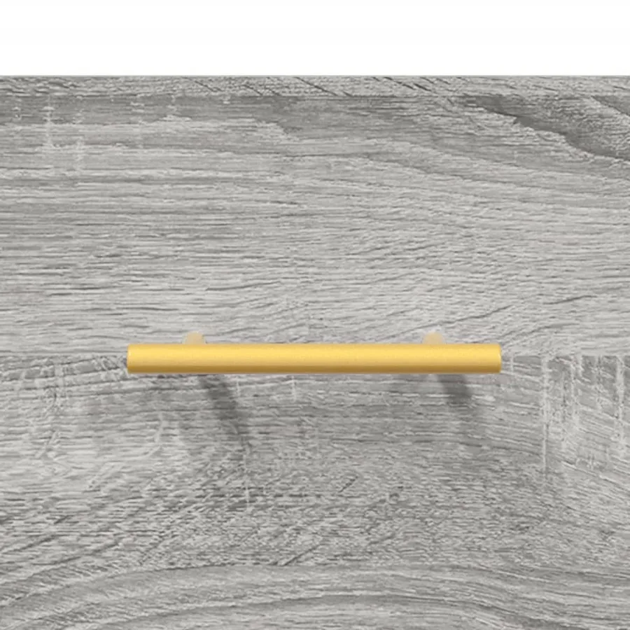 Buffet Sonoma gris 34,5x34x90 cm Bois d'ingénierie - 9