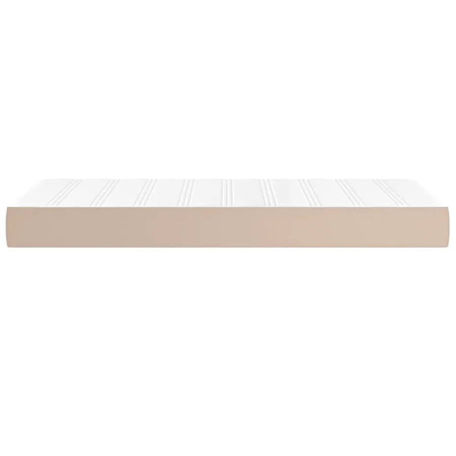 Matelas de lit à ressorts ensachés fermeté moyenne Cappuccino 90x190x20 cm - 4
