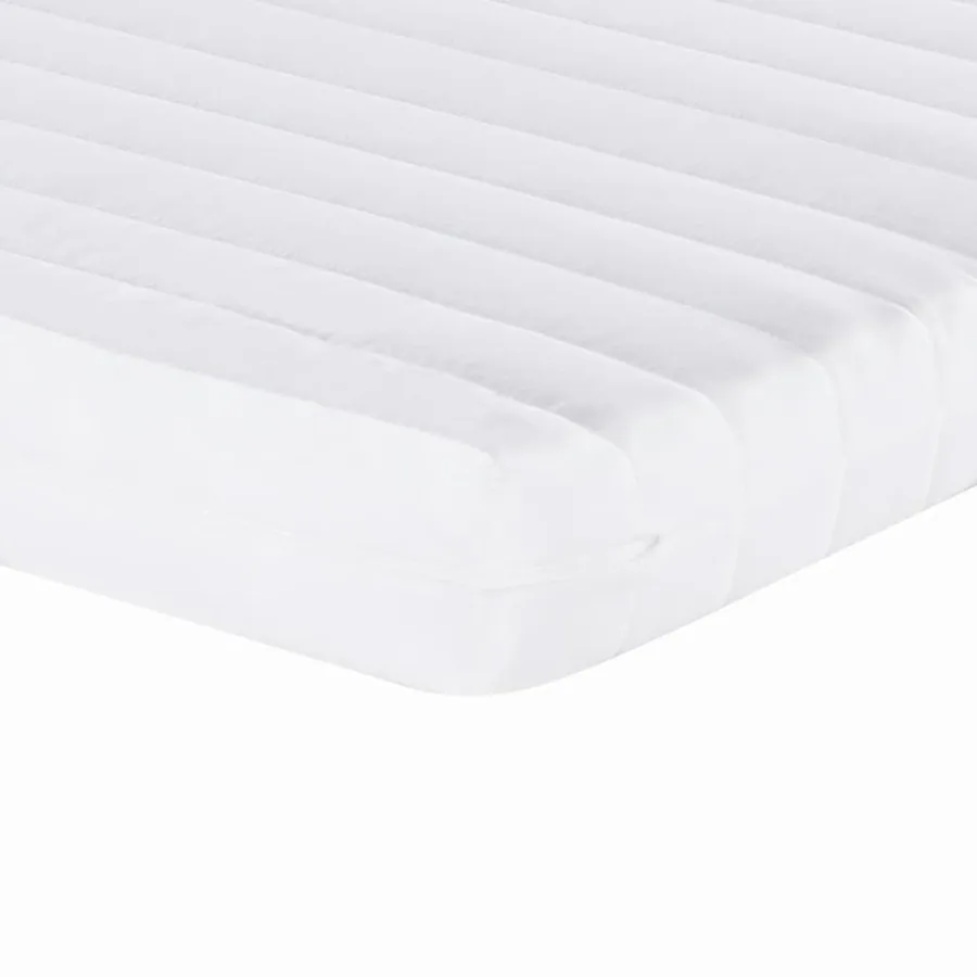 Lit de jour avec gigogne et matelas gris clair 90x190 cm tissu - 10