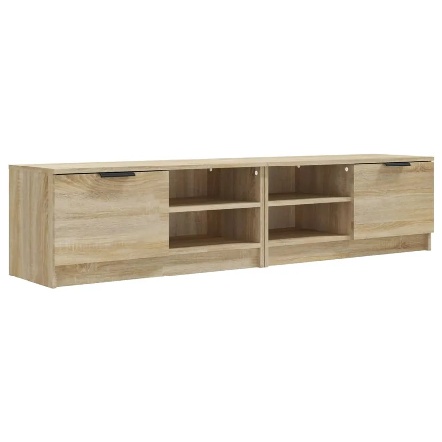 Meubles TV 2 pcs Chêne sonoma 80x35x36,5 cm Bois d'ingénierie - 2