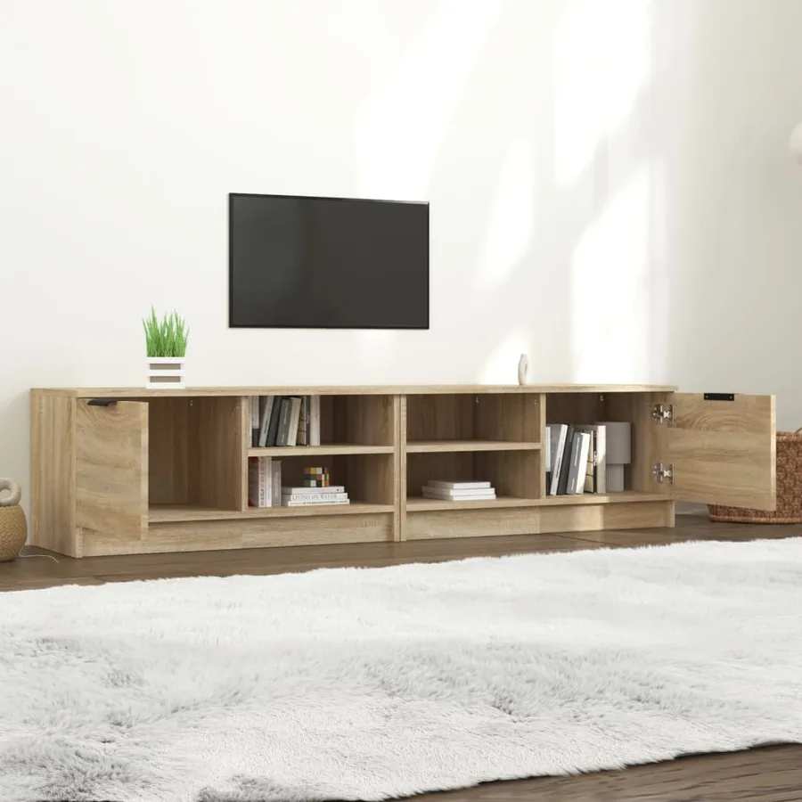 Meubles TV 2 pcs Chêne sonoma 80x35x36,5 cm Bois d'ingénierie - 3