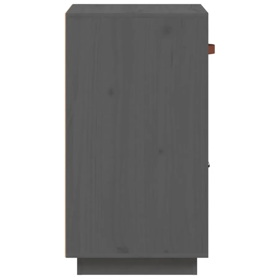 Buffet Gris 34x40x75 cm Bois massif de pin - 8