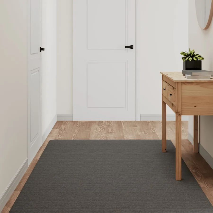 Tapis de couloir anthracite 100x180 cm