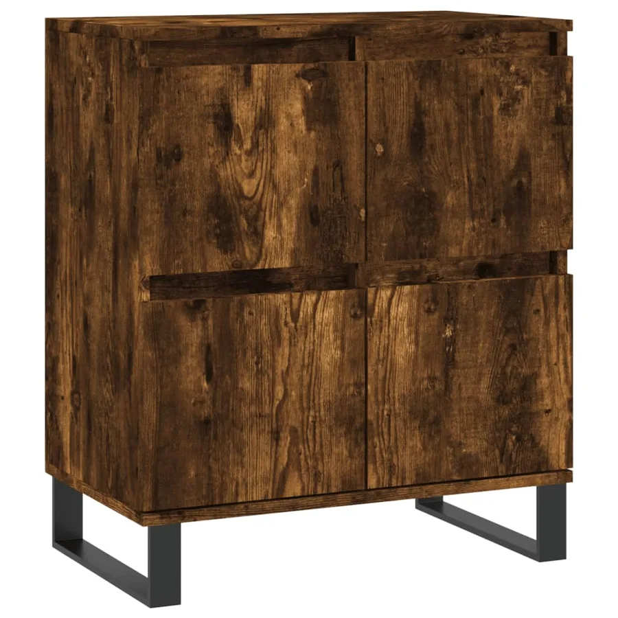 Buffets 3 pcs Chêne fumé Bois d'ingénierie - 5