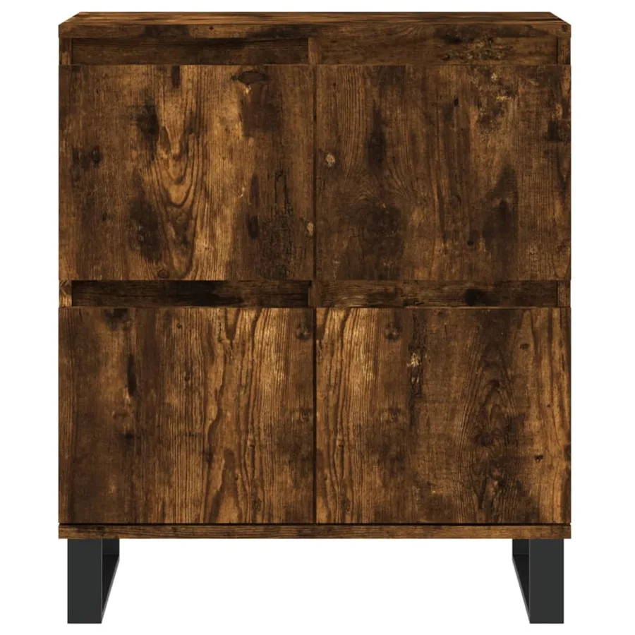 Buffets 3 pcs Chêne fumé Bois d'ingénierie - 6