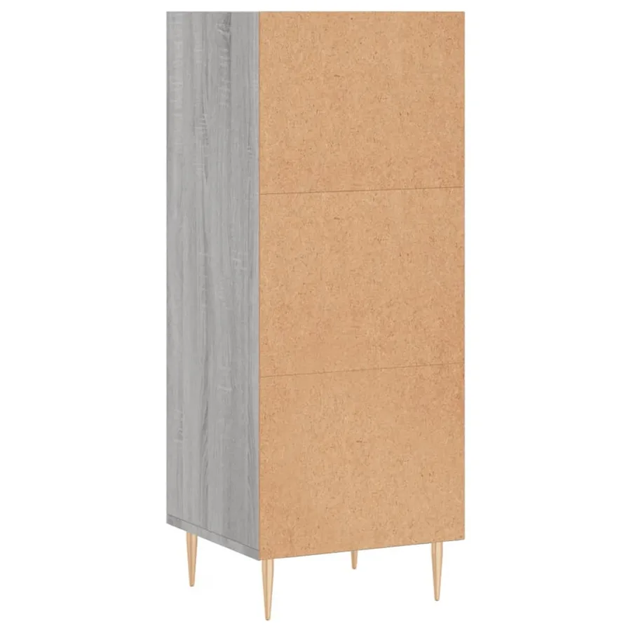 Buffet sonoma gris 34,5x32,5x90 cm bois d'ingénierie - 6