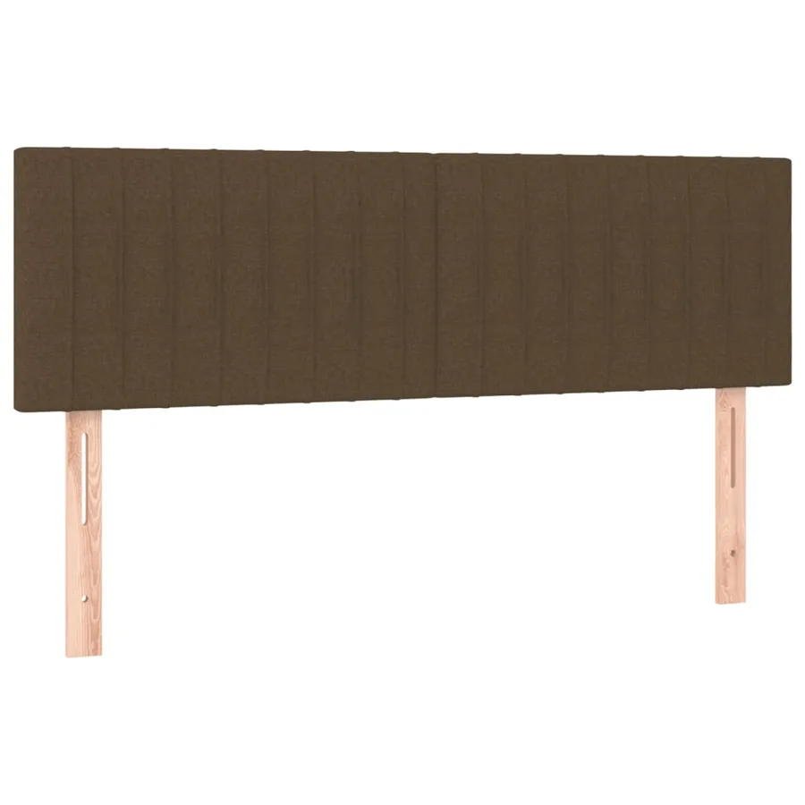 Sommier à lattes de lit avec matelas Marron foncé 140x190 cm - 6