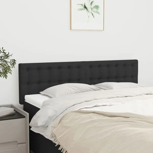 Têtes de lit Noir 144 x 5 x 78/88 cm Tissu