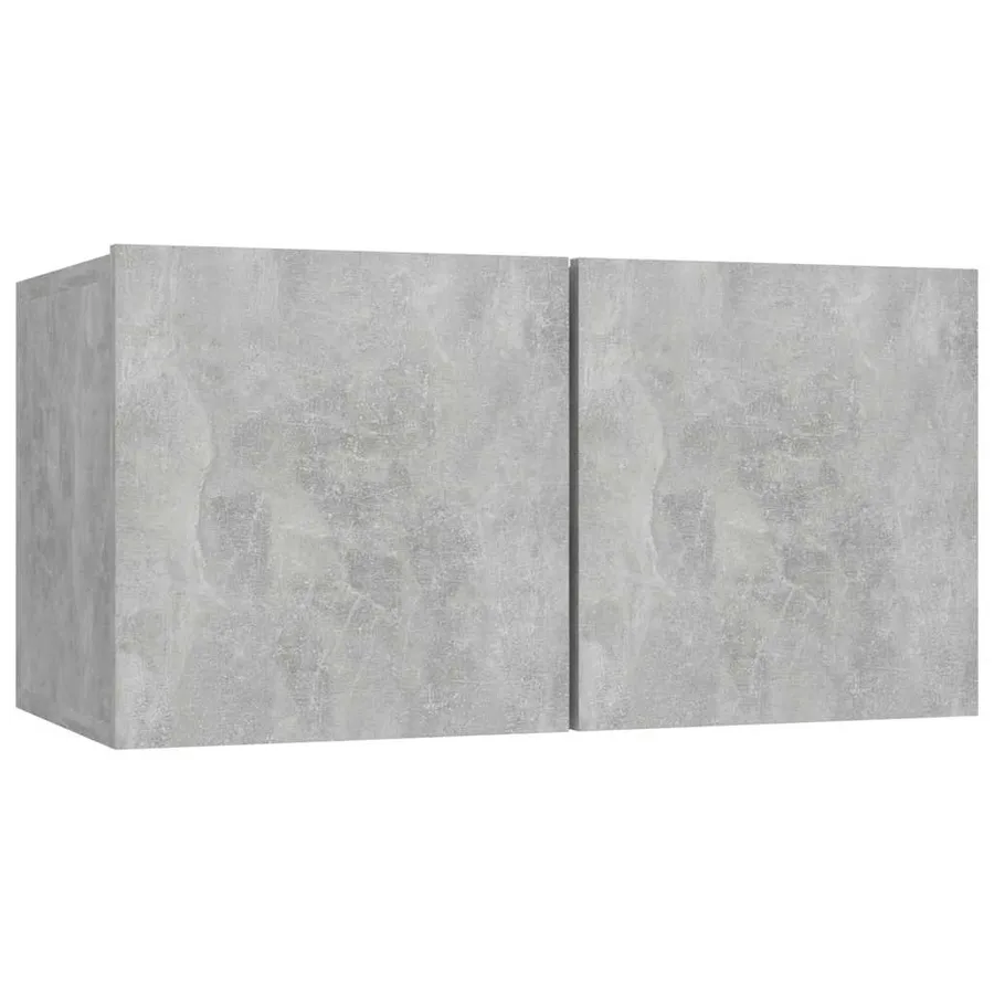 Meubles TV suspendus 2 pcs Gris béton 60x30x30 cm - 4