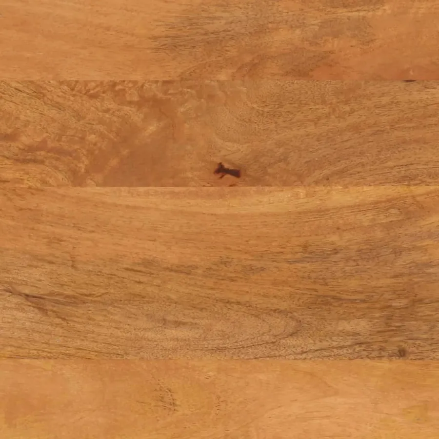 Table basse marron et noir 80x54x40 cm bois de massif manguier - 10