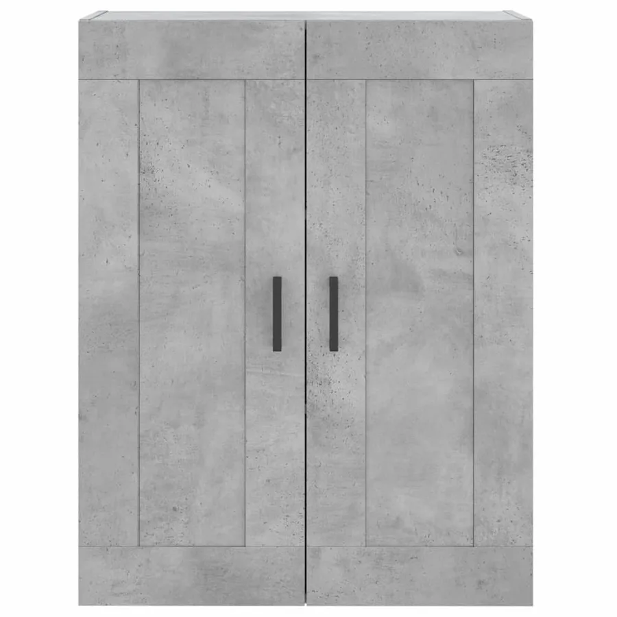 Armoires murales 2 pcs gris béton bois d'ingénierie - 6