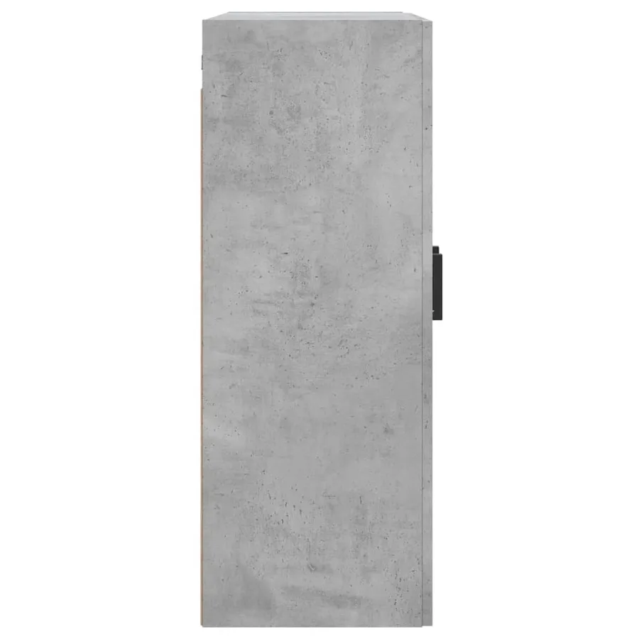 Armoires murales 2 pcs gris béton bois d'ingénierie - 7