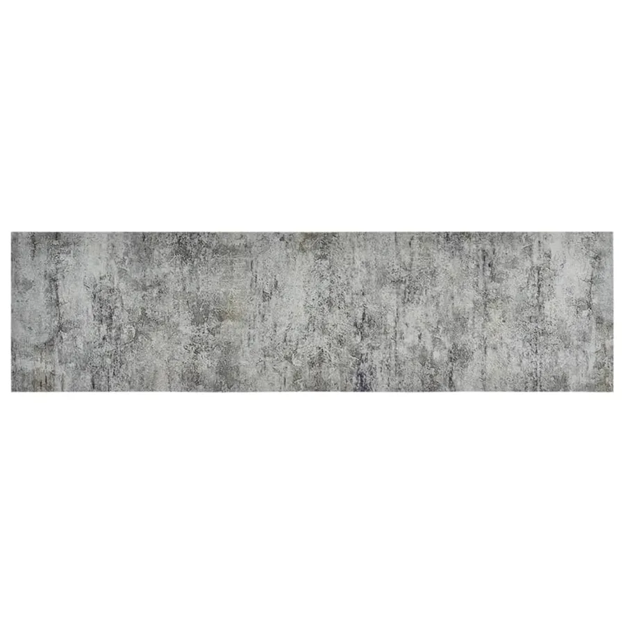 Tapis de cuisine lavable impression béton 45x150 cm velours - 2