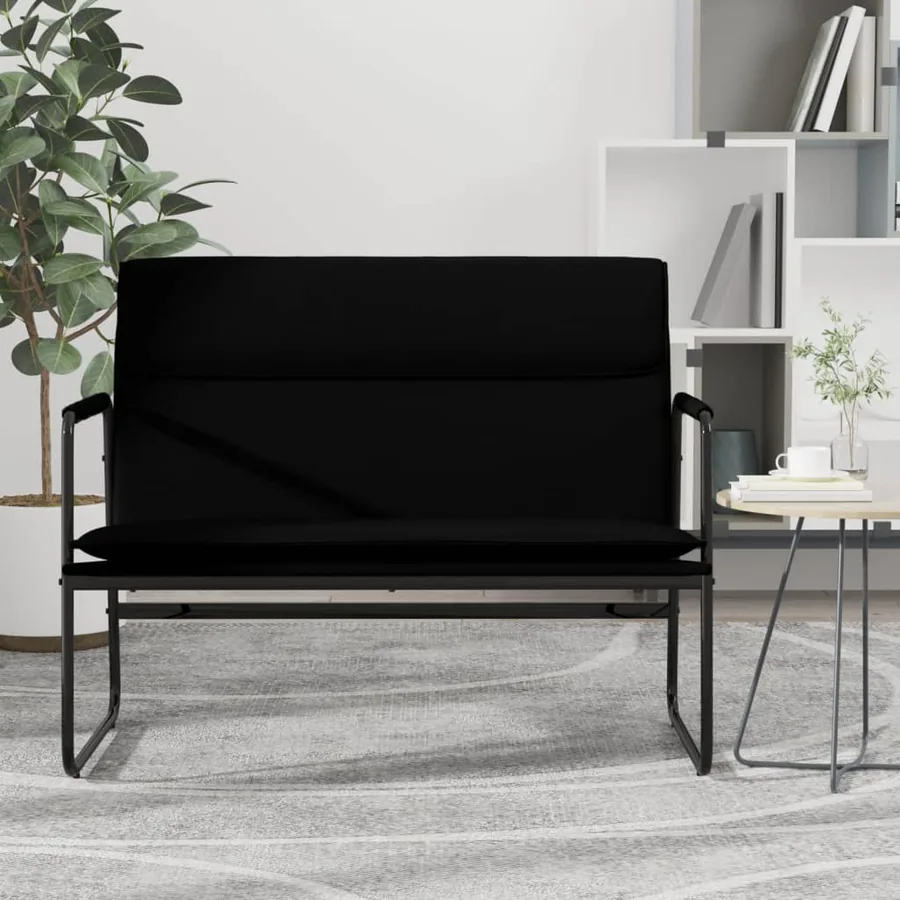 Banc Noir 100x64x80 cm Similicuir